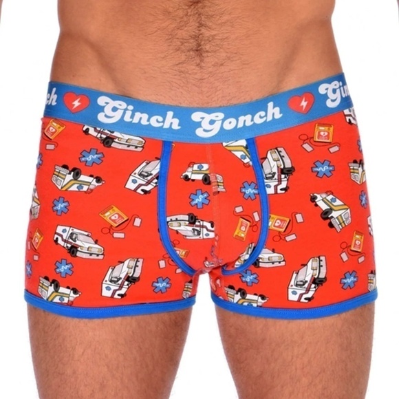 GINCH Gonch EMT Trunks Live Like a kid! Statement Graphic Underwear Trunk Briefs - Picture 2 of 9